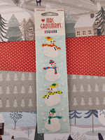 Vintage 1999 Mrs. Grossman's Cute Snowmen SEALED Pack/3 Full Sticker Sheets