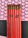 Vintage Presidential Presidents Pencil Set of 7, Red/Pink, Unsharpened/Unused