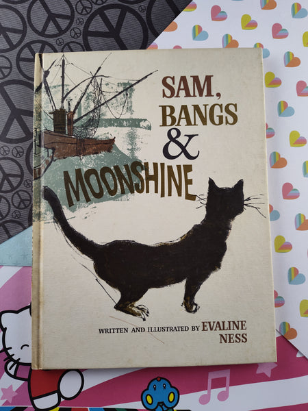 Vintage 1966 Weekly Reader Sam, Bangs & Moonshine by Evaline Ness Hardcover