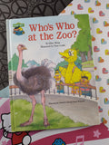 Vintage 1987 Sesasme Street Book Club Who's Who at the Zoo? Hardcover