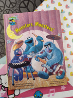 Vintage 1987 Sesasme Street Book Club Monsters, Monsters! Hardcover