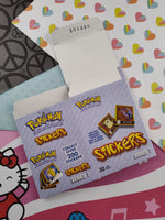 Vintage 1999 Pokemon Artbox Series 1 Sticker EMPTY Box, No Stickers