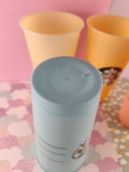 24 oz reusable starbucks cups Starbucks 24 oz Venti Cold Brew Pastel Color Reusable Cup Set/4, Like – Pfaltzcraftsmore