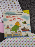 Vintage 1990 Richard Scarry's Be Careful, Mr. Frumble! Softcover w/Learning Cards