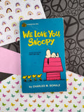 Vintage 1970 Peanuts "We Love You, Snoopy" Paperback Book, Clean