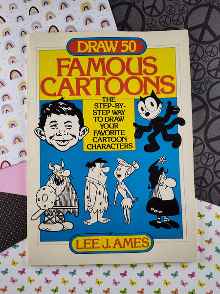 Vintage 1979 Paperback, Draw 50 Famous Cartoons by Lee J. Ames, Nice & Clean