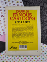 Vintage 1979 Paperback, Draw 50 Famous Cartoons by Lee J. Ames, Nice & Clean