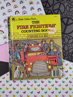 Vintage 1983 Little Golden Book: The Fire Fighters' Counting Book Hardcover