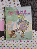 Vintage 1992 Little Golden Book: Precious Moments, Put on a Happy Face! Hardcover