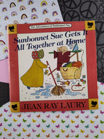 Vintage 1987 First Print The Adventures of Sunbonnet Sue: Gets it All Together at Home, Nice & Clean