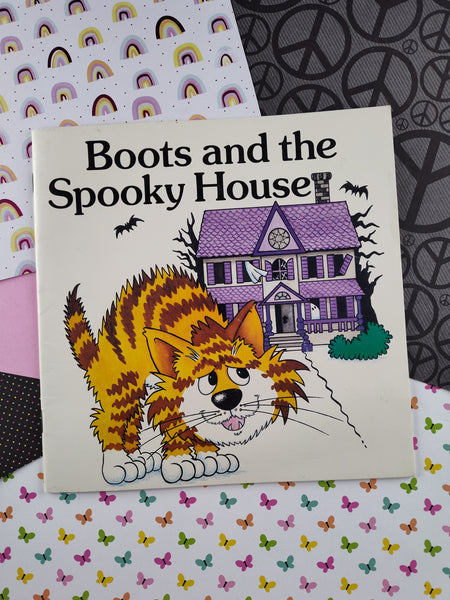 Vintage 1993 Paperback Boots and the Spooky House Kids Books Incorporated Nice & Clean