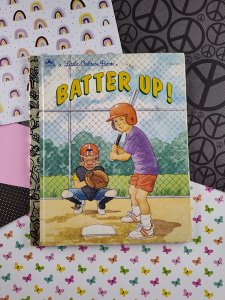 Vintage 1991 Little Golden Book: Batter Up! Hardcover