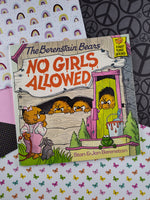 Vintage 1986 The Berenstain Bears "No Girls Allowed" by Stan & Jan Berenstain, Softcover