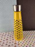 S'ip By S'well 15 Oz Stainless Thermos, Black/Yellow Bees Pattern, Clean