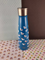 S'ip By S'well 15 Oz Stainless Thermos, Blue Kitty Cats Swimming Pool Pattern, Clean