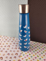 S'ip By S'well 15 Oz Stainless Thermos, Blue Kitty Cats Swimming Pool Pattern, Clean