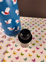 S'ip By S'well 15 Oz Stainless Thermos, Blue Kitty Cats Swimming Pool Pattern, Clean