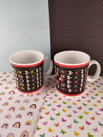 RTMWS Made in India Patterned Mugs Cup Set/2 Ceramic, Nice & Clean