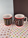 RTMWS Made in India Patterned Mugs Cup Set/2 Ceramic, Nice & Clean
