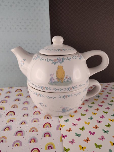 The Disney Store Winnie the Pooh A.A. Milne E.H. Shepard Ceramic Teapot for One