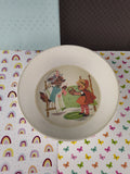 Vintage Oneida Deluxe Little Red Riding Hood-Big Bad Wolf Bowl #3245, Nice & Clean