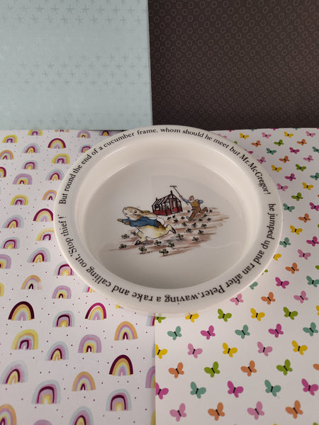 Vintage Wedgwood Peter Rabbit Beatrix Potter 6.5" Bowl Made in England