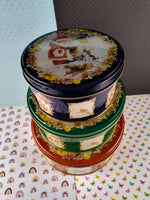 Vintage Christmas Scandinavian Design Pictura Collector's Tin Set/3