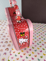 2022 Sanrio Hello Kitty Christmas Tin Beaded Purse Holiday Cheer, Nice & Clean