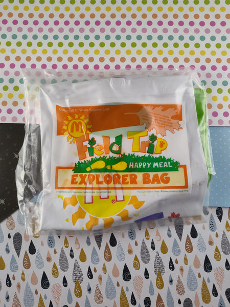 Vintage 1993 Field Trip Happy Meal Explorer Bag McDonalds Toy, SEALED