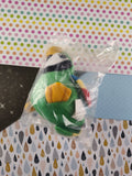 Vintage Parrot Bird Green Plush McDonalds Toy SEALED