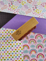 Vintage PSX Personal Stamp Exchange, Teddy Bear Tea Party #F-606 Wooden Stamp Block