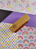 Vintage PSX Personal Stamp Exchange, Teddy Bear Tea Party #F-606 Wooden Stamp Block