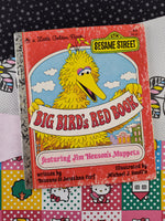 Vintage 1977 Little Golden Book: Sesame Street Big Bird's Red Book Hardcover