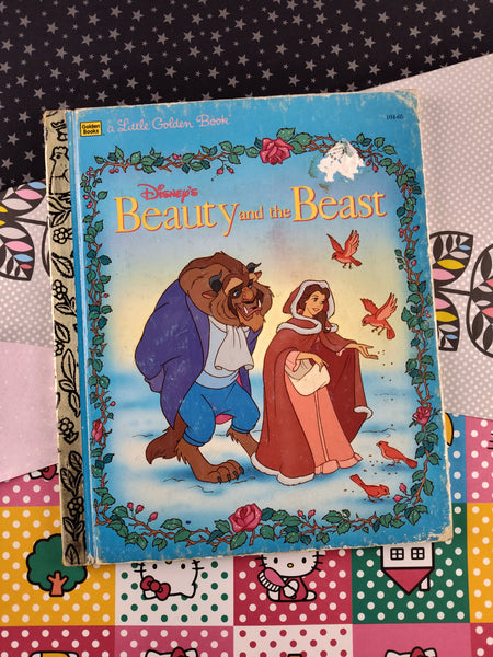 Vintage 1991 Little Golden Book: Walt Disney's Beauty & the Beast Hardcover