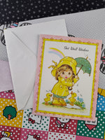 Vintage Blessed Friends Greeting Card "Get Well Wishes" Clean & Unused