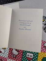 Vintage Blessed Friends Greeting Card "Get Well Wishes" Clean & Unused