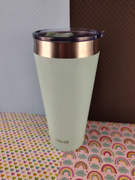 Ello Beacon 24oz Vacuum Stainless Steel Tumbler, Light Blue, Like New