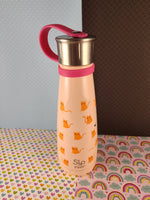 Sip By S'well 10 Oz Stainless Thermos, Pink Kitty Cats Pattern, Clean