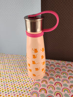 Sip By S'well 10 Oz Stainless Thermos, Pink Kitty Cats Pattern, Clean