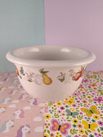 Vintage Corelle Coordinates "Abundance" Mixing Bowl Set/2, 1 Qt + 3 Qt Bowls Nice & Clean