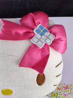 2012 Sanrio Hello Kitty Tea Party Spring Dress Large Plush, 14", Nice & Clean