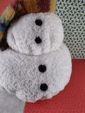 RUSS Berrie Snowman "Snowball" Winter Soft Plush Stuffed Toy Like New, 13"