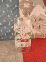 Vintage Pepsi Soda Pop "Season's Greetings" Winter Christmas Holiday Glass Tumbler, Nice & Clean