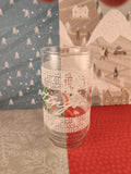 Vintage Pepsi Soda Pop "Season's Greetings" Winter Christmas Holiday Glass Tumbler, Nice & Clean