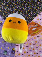 Kellytoys Squishmallow Plush 5" Yellow Orange White Cannon the Candy Corn, NWT