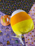 Kellytoys Squishmallow Plush 5" Yellow Orange White Cannon the Candy Corn, NWT