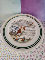 Vintage PV Parry Vielle French Opera Gold Trim 10” Dinner Plates Set/6, Nice & Clean