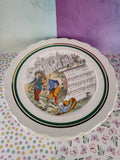 Vintage PV Parry Vielle French Opera Gold Trim 10” Dinner Plates Set/6, Nice & Clean