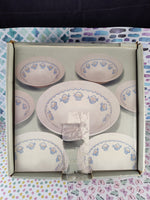 Vintage JC Penney 7 Pc Mix & Serve Bowl Set "Basket Pattern", NEW in Open Box