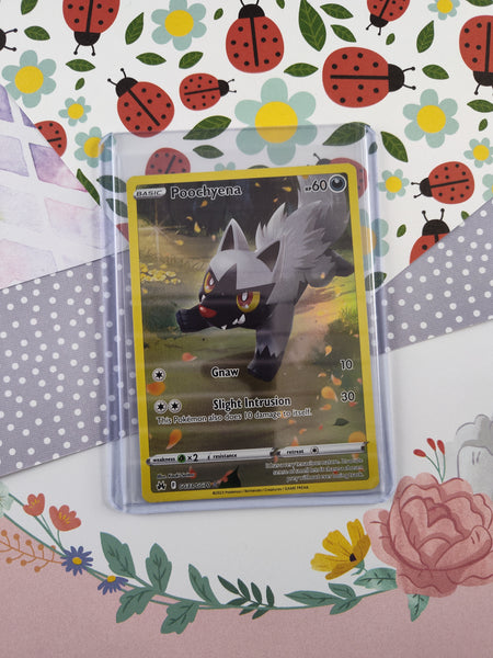 Pokemon TCG - Poochyena Crown Zenith Full Art Holo Card GG33/GG70 - NM